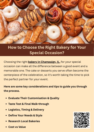 How to Choose the Right Bakery for Your Special Occasion?
