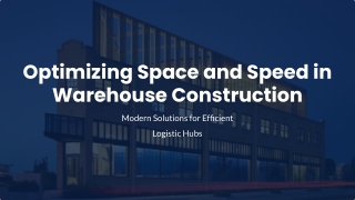 Optimizing Warehouse Construction