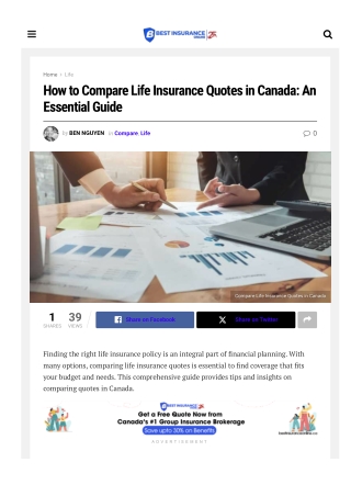 Techsurance Expertise: How to Compare Life Insurance Quotes in Canada Riders