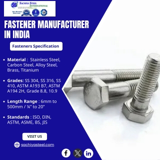 Fastener | Bolt | Nuts | Screws | Washers | Threaded Rods | Rings