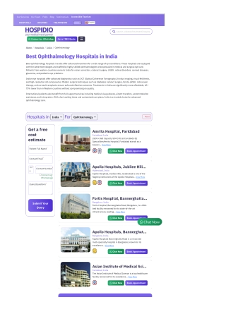 Best Ophthalmology Hospitals in India – Affordable Eye Treatments