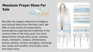 Messianic Prayer Shaw For Sale