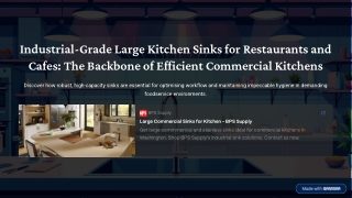 Industrial-Grade-Large-Kitchen-Sinks-for-Restaurants-and-Cafes-The-Backbone-of-Efficient-Commercial-