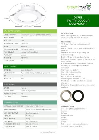 Buy 7W LED Downlight in Perth – Only $9 Each