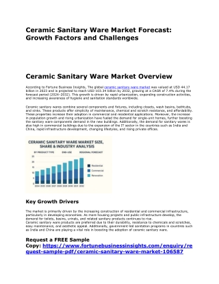 Ceramic Sanitary Ware Market Overview: Size, Demand, and Forecast