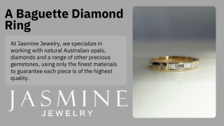 A Baguette Diamond Ring