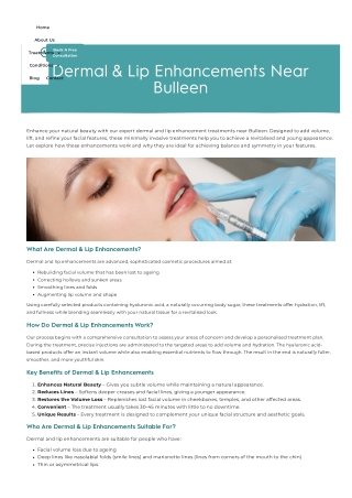 Dermal Fillers and Lip Enhancements Bulleen - JJ Cosmetic Clinic