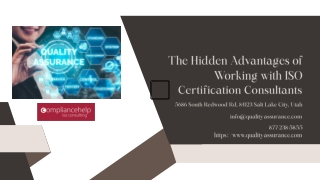 The Hidden Advantages of Working with ISO Certification Consultants