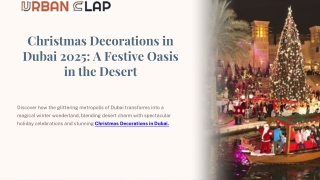 Family Fun Awaits: Where to Find the Brightest Christmas Decorations in Dubai