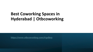 Best Coworking Spaces in Hyderabad