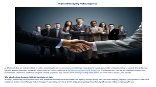 Professional Company Profile Design Asia