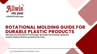 Rotational Molding Guide for Durable Plastic Products