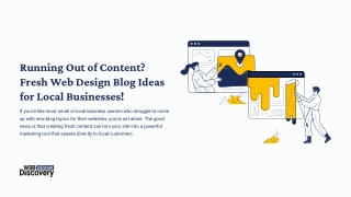 Web Design Blog Ideas for Local Businesses