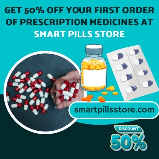 Get 50% Off Your First Order of Prescription Medicines at Smart Pills Store