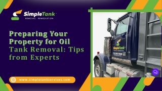 Preparing Your Property for Oil Tank Removal Tips from Experts