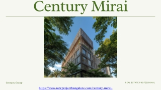 Century Mirai – Is the Waiting Period a Risk for Investors?