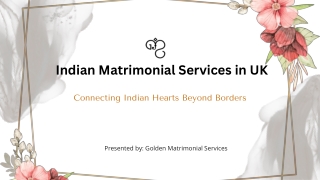 Indian Matrimonial Services in UK