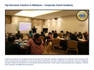 Top Executive Coaches in Malaysia