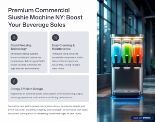 Premium Commercial Slushie Machine NY – Boost Your Beverage Sales
