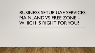 Business Setup UAE Services