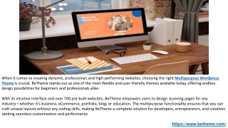 BeTheme Leads the World of  Website: Modern Popular Wordpress Themes Design.PPTX