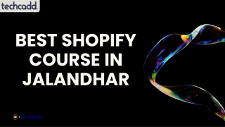 Best Shopify Course in Jalandhar
