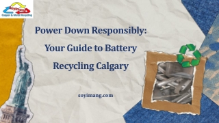 Power Down Responsibly: Your Guide to Battery Recycling Calgary