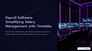 Payroll Software: Simplifying Salary Management with Timelabs