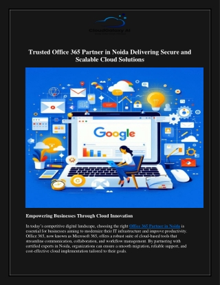 Trusted Office 365 Partner in Noida Delivering Secure and Scalable Cloud Solutions