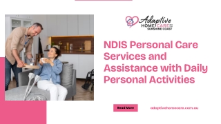 NDIS Personal Care Services and Assistance with Daily Personal Activities
