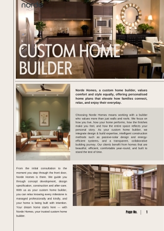 Norde Homes – Expert Custom Home Builder for Dream Homes