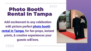 Photo Booth Rental In Tampa