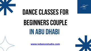 Learn to Dance Together in Abu Dhabi for Beginner Couples