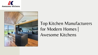 Top Kitchen Manufacturers for Modern Homes  Awesome Kitchens