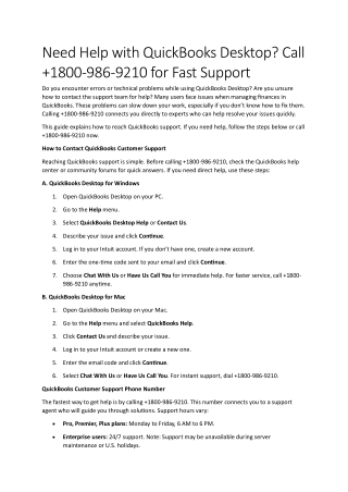 {[SUPPORT]} QuickBooks® Enterprise HELP℗ Line — Talk to a Live Person Anytime