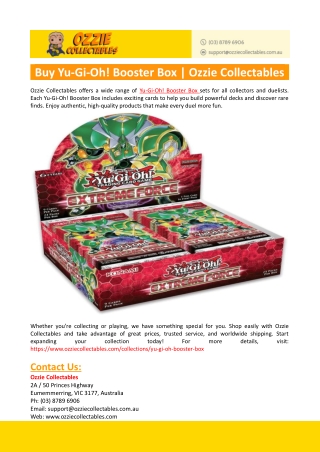 Buy Yu-Gi-Oh! Booster Box
