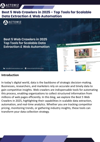 Best 5 Web Crawlers in 2025 - Top Tools