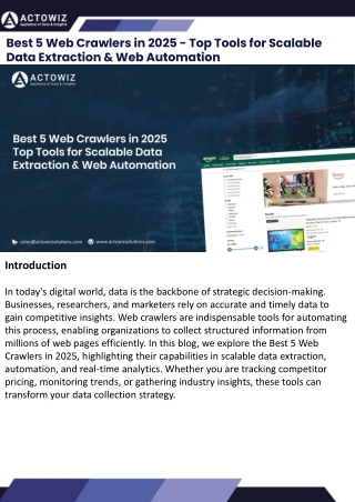 Best 5 Web Crawlers in 2025 - Top Tools