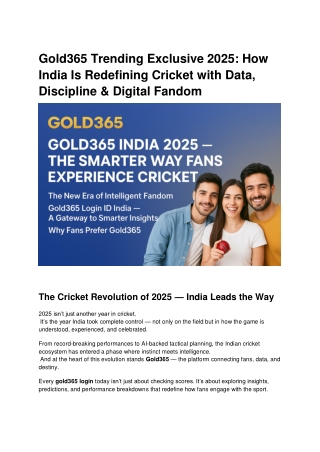 Gold365 Trending Exclusive 2025_ How India Is Redefining Cricket with Data, Discipline & Digital Fandom (1)