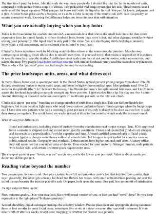 Botox Price vs Value: Investing Wisely in Your Skin