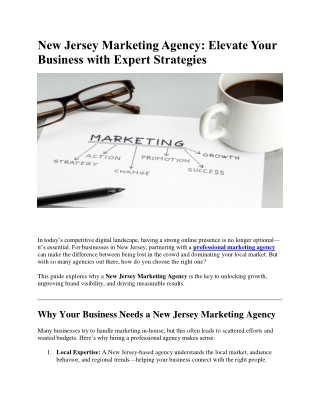 New Jersey Marketing Agency