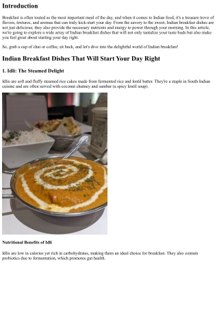 Indian Breakfast Dishes That Will Start Your Day Right