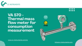 VA 570 – Thermal Mass Compressed Air Flow Meter | CS Instruments