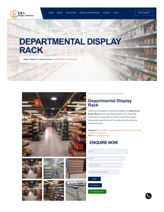 Departmental Store Display Racks | ERA Display Solutions