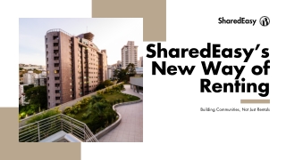 SharedEasy: Making Urban Living Stress-Free