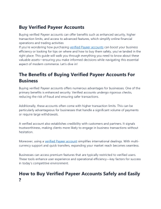 Buy Verified Payeer Accounts