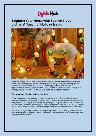 Brighten Your Home with Festive Indoor Lights