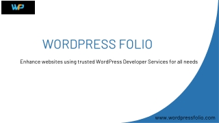 Enhance websites using trusted WordPress Developer Services for all needs