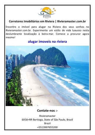 Alugar Imóveis em Riviera