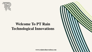 Welcome To PT Rain Technological Innovations